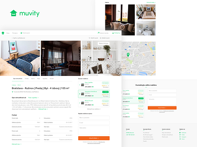 Muvity / New way how to search & buy real estates detail e commerce flat home house muvity platform real estate real estate agent search ui ux web webdesign