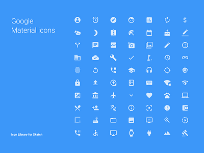 Google Material Icons – Library for Sketch