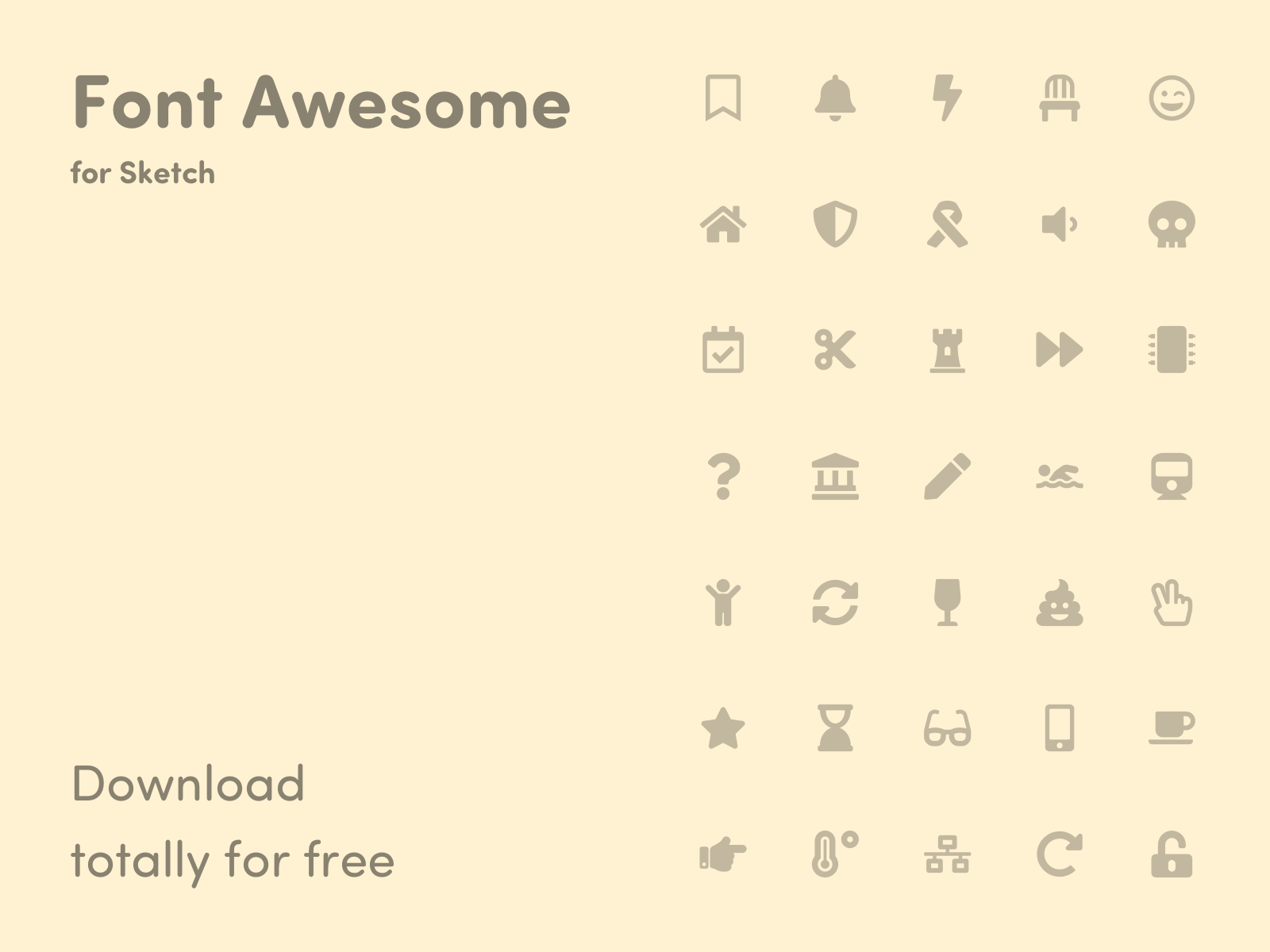 Font Awesome Icons – Library for Sketch by Patrik Michalicka on Dribbble