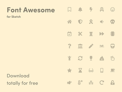 Font Awesome Icons – Library for Sketch design app font awesome icon app icon library icons icons pack icons set
