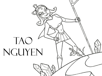 Tao Nguyen's Super Girl Drawing