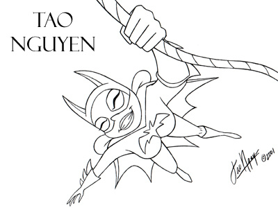 Tao Nguyen's Batgirl Drawing 1 animation batgirl batman cartoon characterdesign comicart conceptart marveldccomics sketchdrawing superhero taonguyen