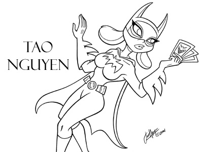 Tao Nguyen's Batgirl Drawing 2 animation batgirl batman cartoon characterdesign comicart conceptart marveldccomics sketchdrawing superhero taonguyen