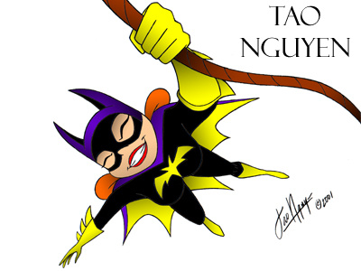 Tao Nguyen's Batgirl Colored Drawing #1 animation batgirl batman cartoon characterdesign comicart conceptart marveldccomics sketchdrawing superhero taonguyen