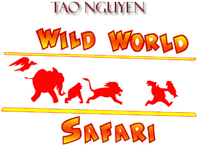 Tao Nguyen's Wild World Safari Logo animals animation cartoon characterdesign conceptart drawing illustration logo photoshop sketchdrawing taonguyen