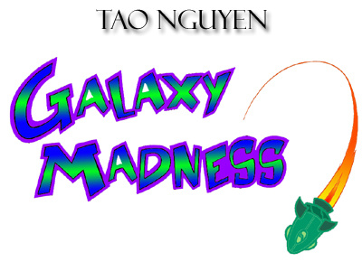 Tao Nguyen's Galaxy Madness Logo animation cartoon characterdesign conceptart drawing galaxy illustration logo photoshop rocketship sketchdrawing taonguyen