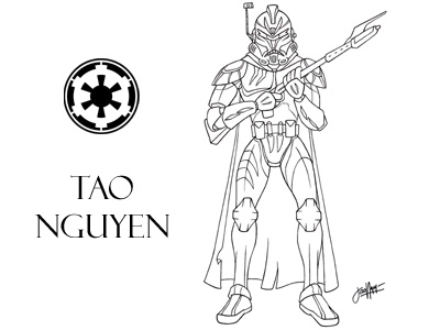 Tao Nguyen's Storm Trooper Character Design Drawing