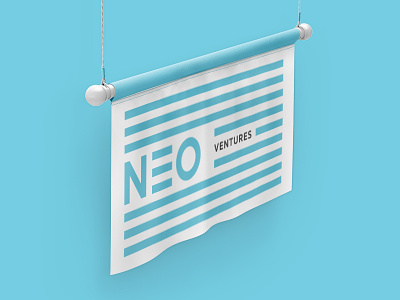 Neo Ventures Flag and Logo bulgaria design flag logo logotype mokcup neo sofia typography ventures