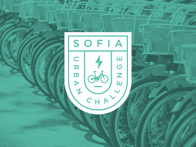 Sofia Urban Challenge / E-Bike Sharing Logo badge bulgaria challenge cleantech e-bike logo sharing sofia urban