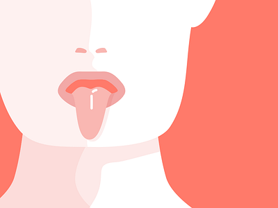 Licking man colourful funky illustration sex sexual skin tongue
