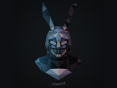Happy Easter, Donnie! donnie darko easter frank illustration low poly