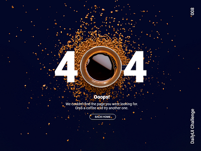 Strong Black 404 #DailyUI #008