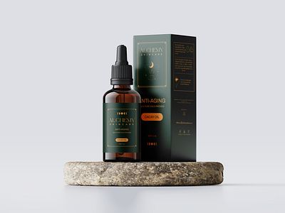 Alchemy skincare-logo and packaging