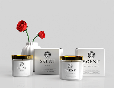 Scent - Logo & Packaging branding candle label design logo packaging