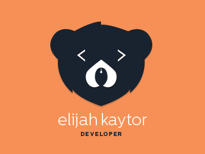 Elijah Kaytor logo bear code developer logo mouse