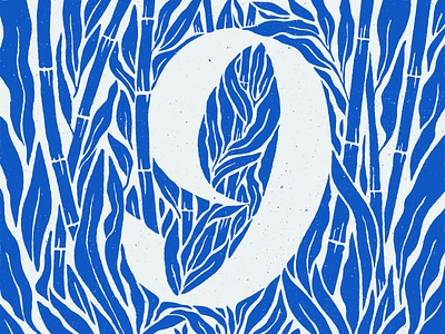 9 36 days 9 36 days nine 36 days of type 36 days of type 07 36 days of type 2020 36days9 36daysnine 36daysoftype 36daysoftype07 36daysoftype2020 9 bamboo blue garden nine number 9 number nine numbers plants type