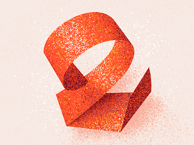 2 2 36 days 2 36 days of type 36 days of type 08 36 days of type 2021 36daysoftype alphabet illustration lettering number 2 number two texture two type typography