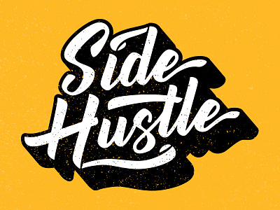 Side Hustle hand lettering illustration lettering logo side hustle type