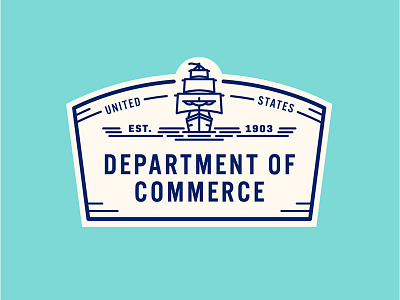 Department of Commerce america badge badge design commerce government logo seal ship state united states usa