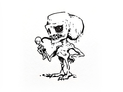 Inktober 1/15 creepy ghost ghoul halloween illustration ink inktober inktober2019 skeleton sotbgc4 spooky