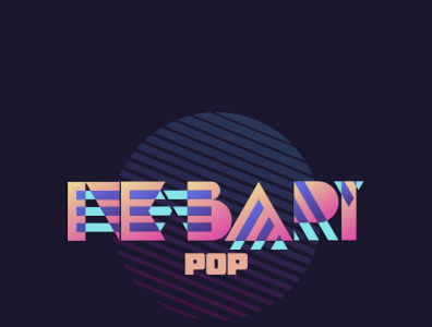 Nebari POP - Logo band logo logo pop retro