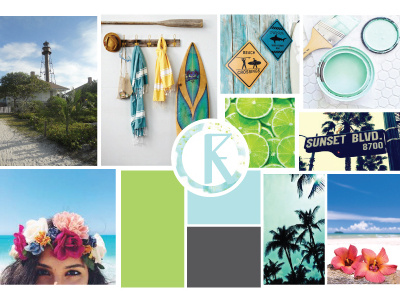 Beach moodboard beach identity system moodboard