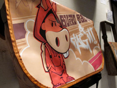Completed Burro Bag animal character character design donkey final graffiti illustration messenger bag vector