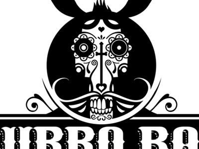 Burro Bar Logo bandito bar burro donkey logo mexican muerte skull