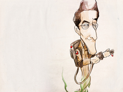 Egon caricature character character design drawing egon ghost ghostbusters illustration sketch