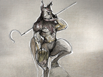 Psoglav character character design digital dog doodle illustration mythology sketch sketch dailies