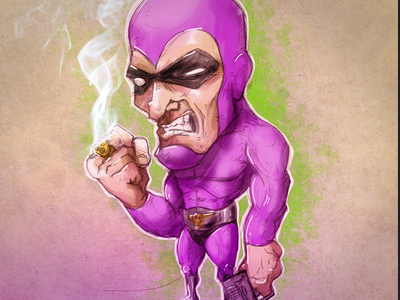 The Phantom character character design crime fighter design doodle illustration purple sketch sketch dailies sketchbook superhero
