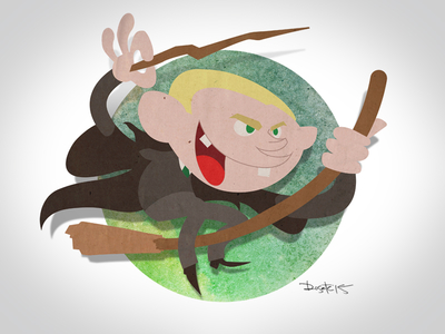 Draco Malfoy broom character character design digital doodle green harry potter illustration magic sketch sketch dailies wizard