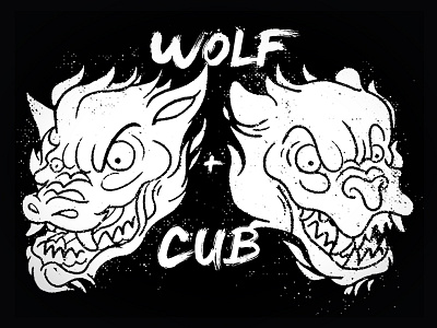 Wolf & Cub Sumi-e Ink