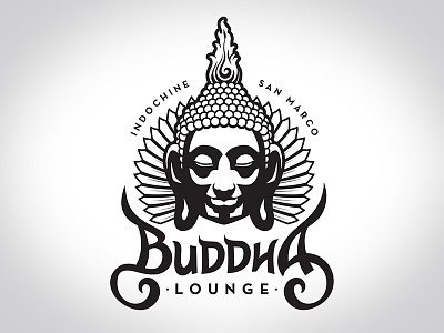 Buddha Lounge Logo asian bar identity indochine indonesia logo nightclub restaurant thai
