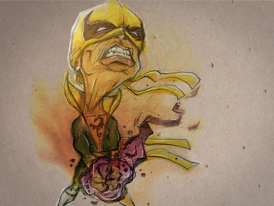 Iron Fist character character design comics heroes for hire illustration kung fu martial arts marvel power sketch superhero