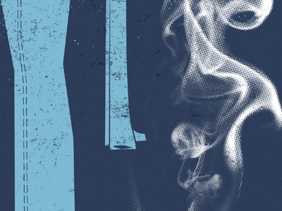 Whistling Smoke aiga always summer blue gun illustration jacksonville smoke texture