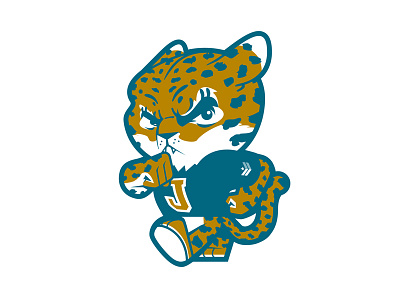 Prowlin' Jag Cub animal cartoon character college collegiate comic cute design illustration jaguar mascot