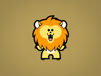 SSQ Lion animal character character design illustration iwearyourshirt lion vector