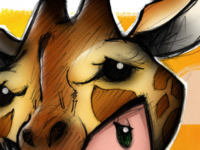 Giraffe Kid character character design cute giraffe illustration pencil sketch