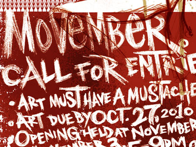 Movember Poster Type