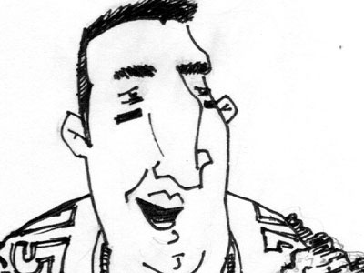 Jags vs. Tim Tebow character design comic football ink sketch tim tebow