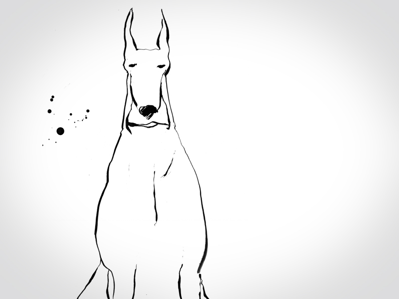 Bark! Doberman by Varick on Dribbble