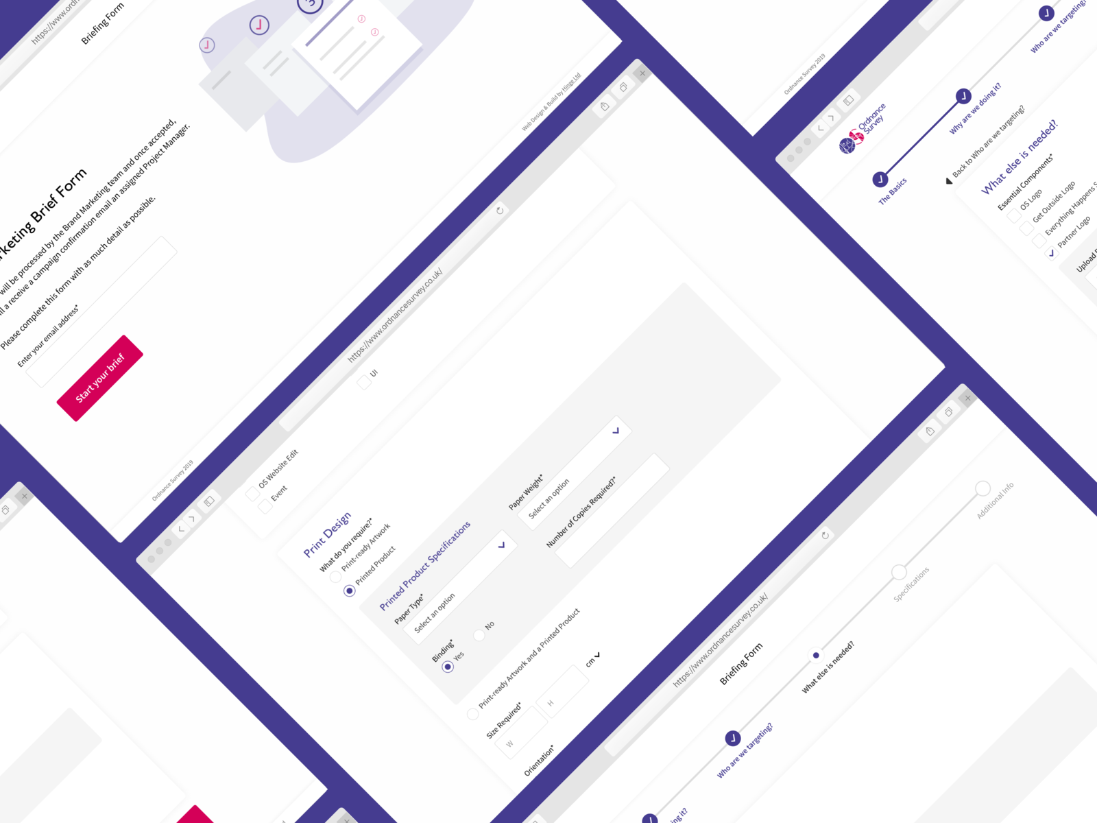 Ordnance Survey Web Form By Hinge On Dribbble   Ordnance Survey 4x 