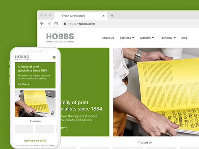 Hobbs - Website Concept branding design figma hero section print responsive design typography ui ux web website
