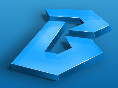 Personal Logo 3d albania blottah blue logo personal