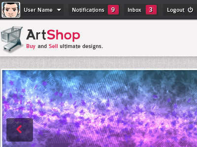 ArtShop art blottah design new shop template