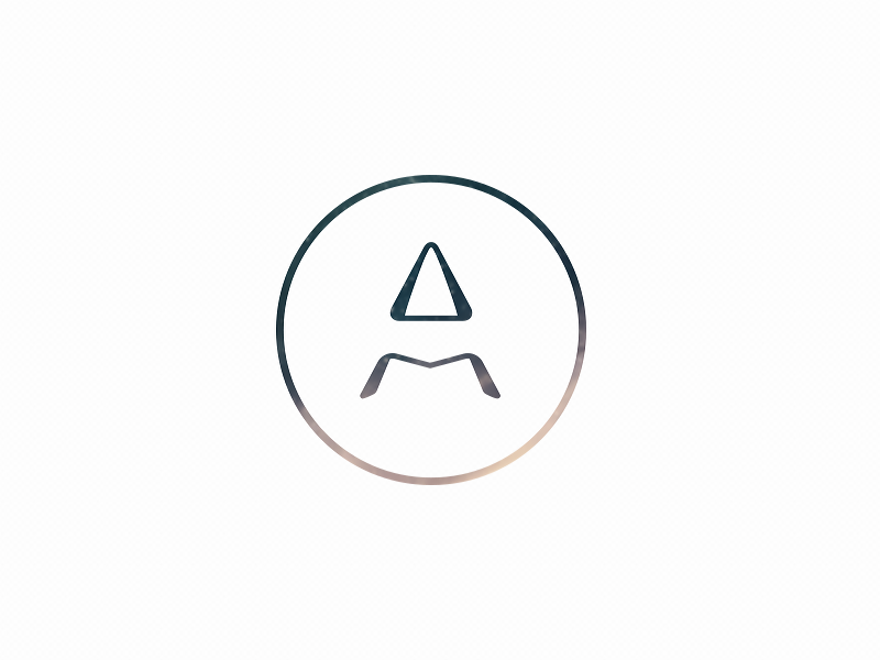 AM m a logo negative space am