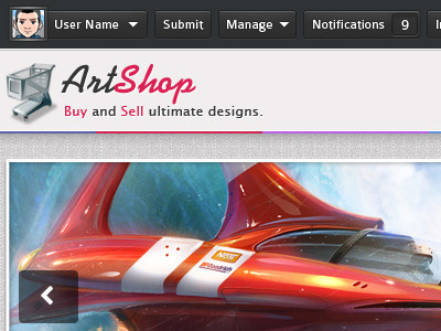 ArtShop V2.0 art artshop blottah shop template