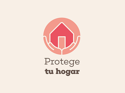 Quick logo hands home home decor house house illustration house logo logo pink protection security warmth