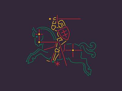 Happy independance anniversary, Lithuania! coat of arms design horseman illustration independence day lithuania logo